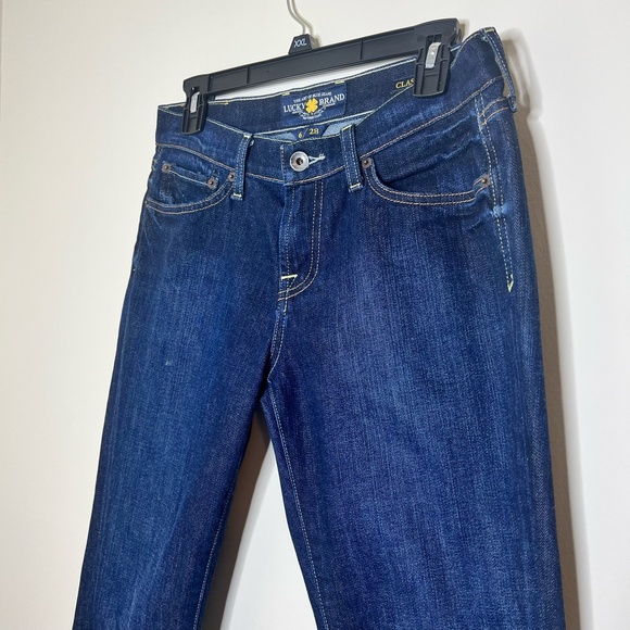Y2K Lucky Brand “Classic Rider” Mid-Rise Bootcut Dark Wash Jeans - Picture 3 of 8
